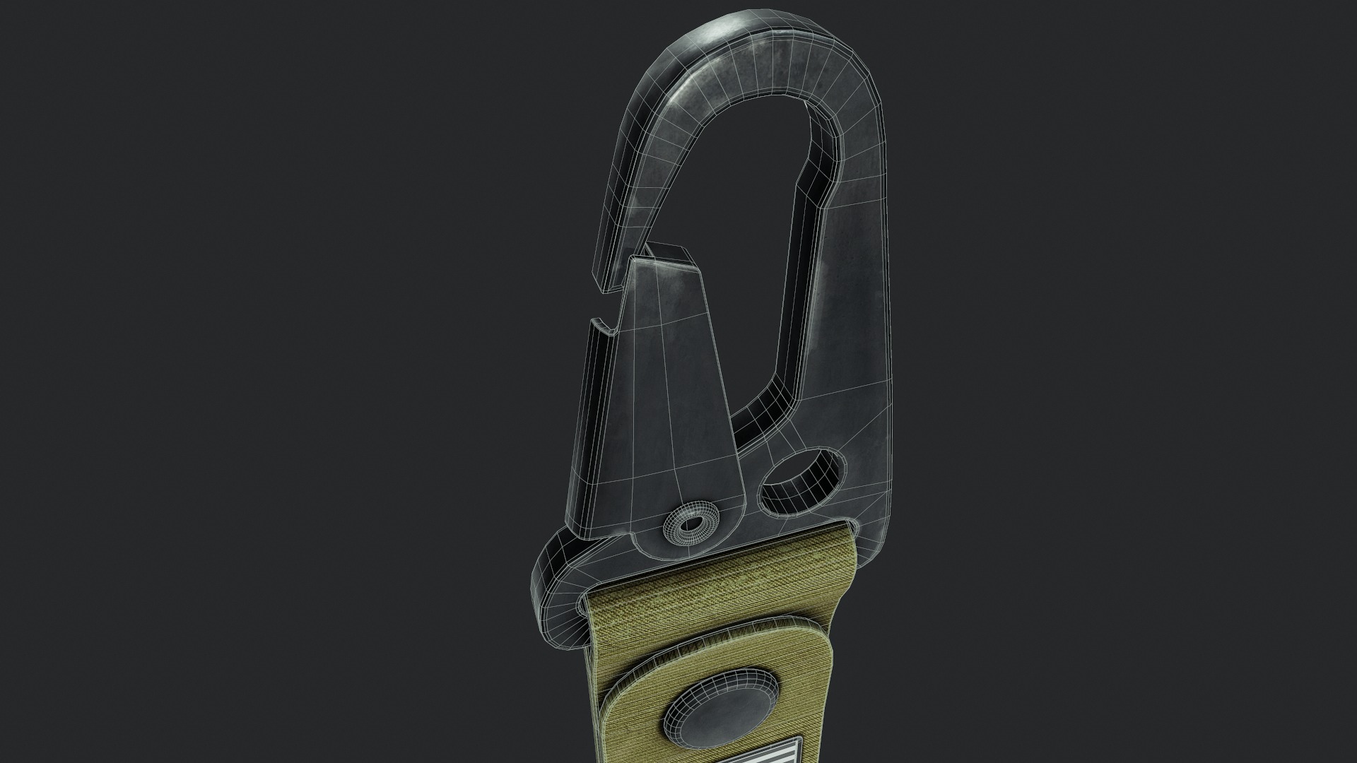 Clip Fob Keychain - Tutorial Included  Low-poly 3D model_5