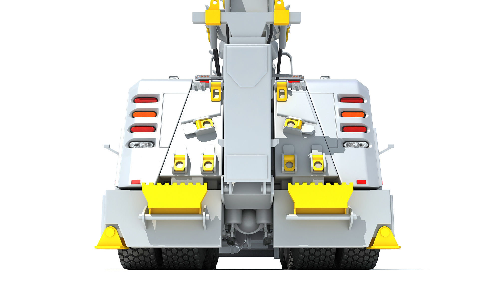 Recovery Service Wrecker Tow Truck 3D model_15