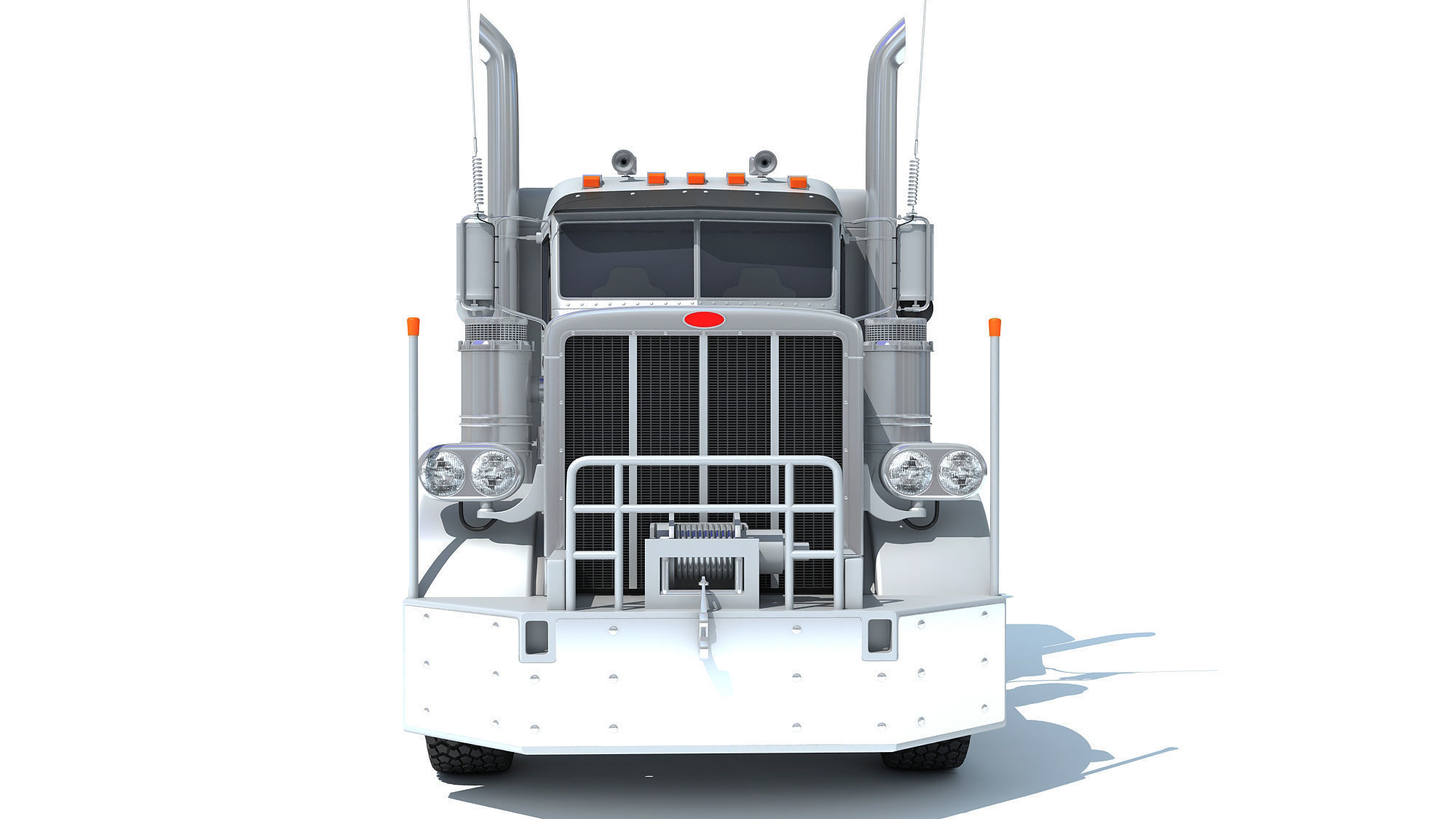 Recovery Service Wrecker Tow Truck 3D model_9
