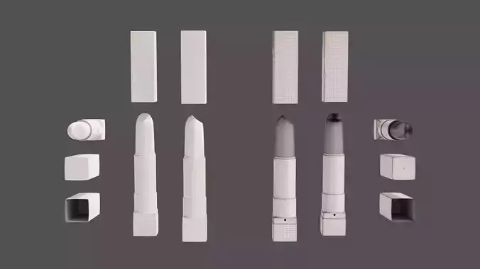 Lipstick Tube -- built to scale 3D model