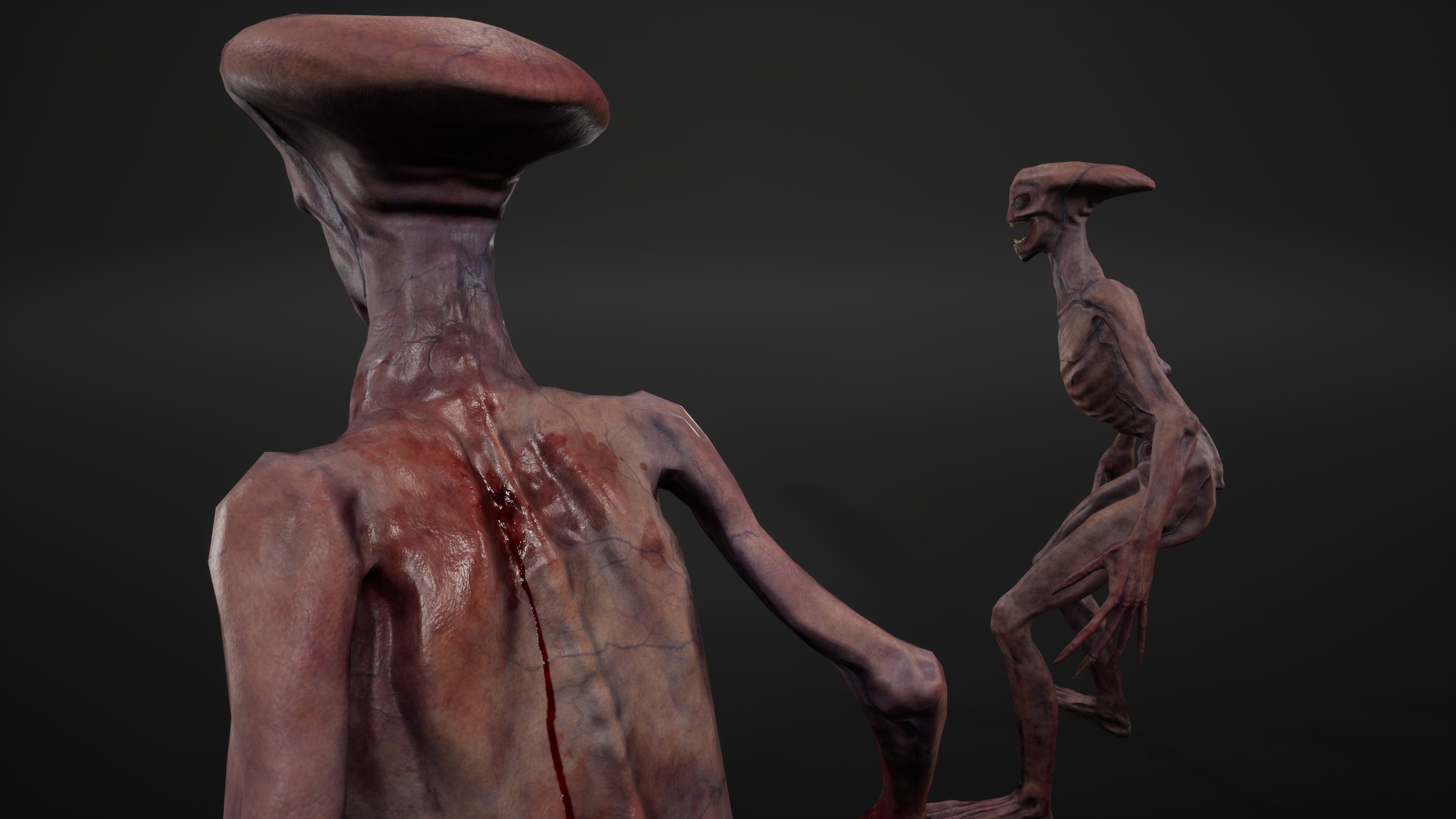 Alien 2 Low-poly 3D model_11
