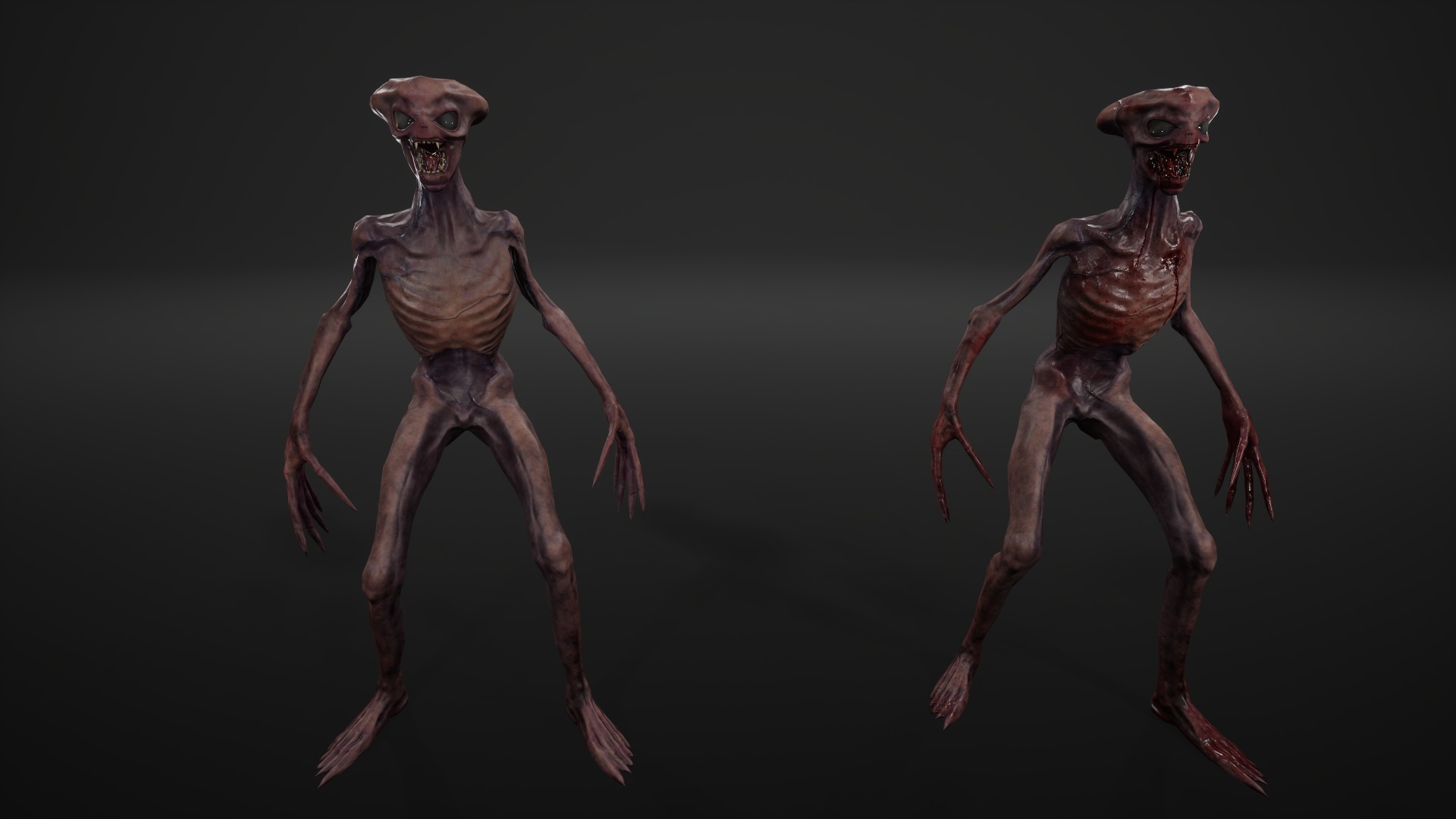 Alien 2 Low-poly 3D model_2