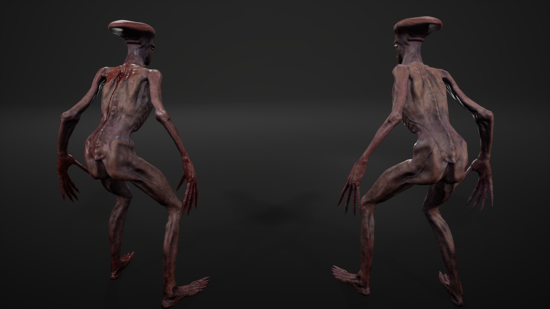 Alien 2 Low-poly 3D model_3
