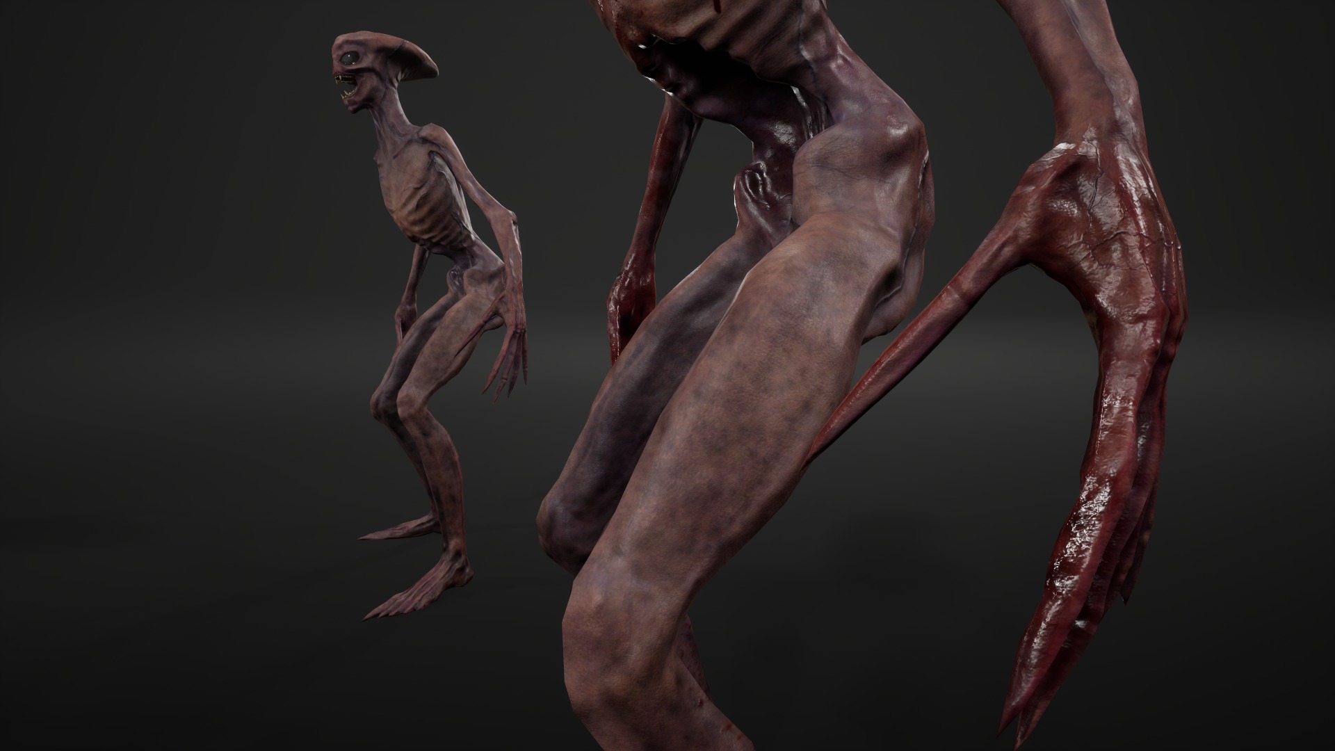 Alien 2 Low-poly 3D model_8