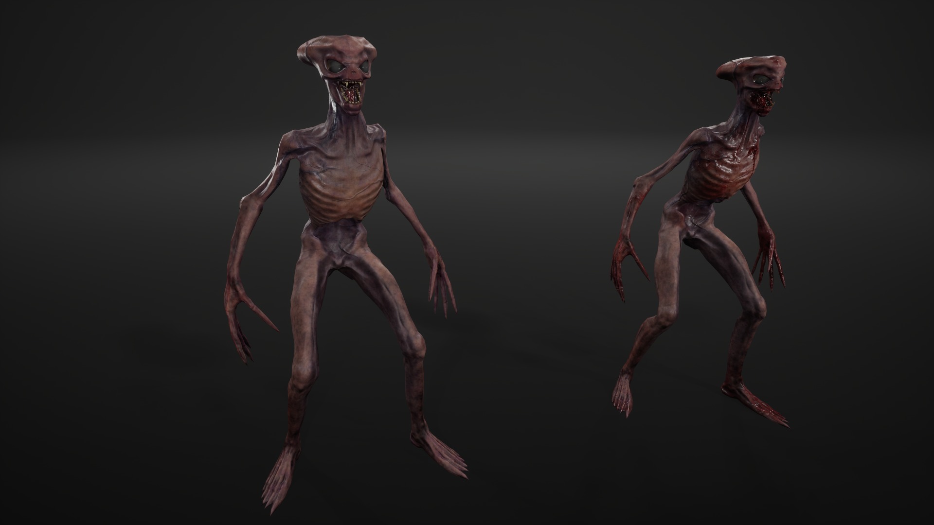 Alien 2 Low-poly 3D model_15