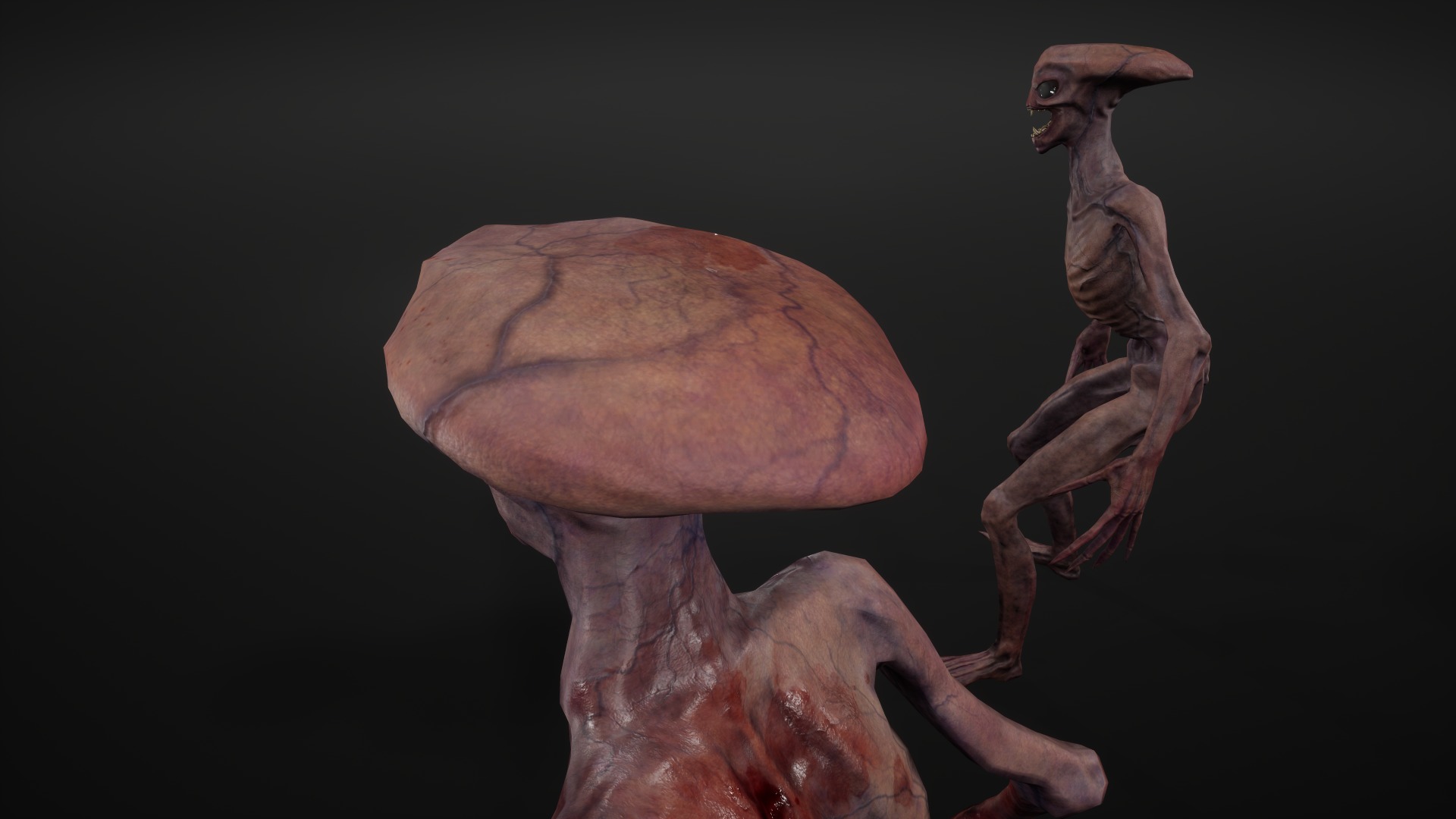 Alien 2 Low-poly 3D model_12