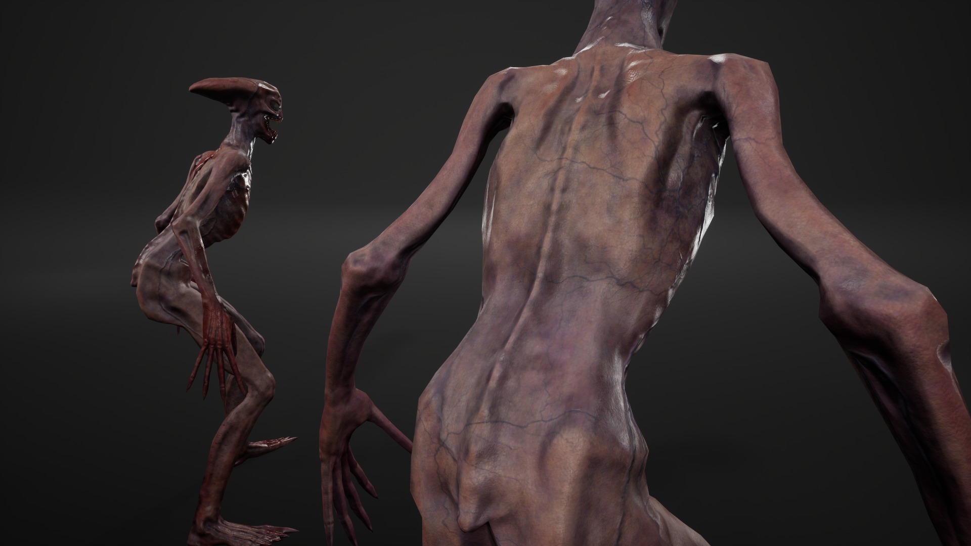 Alien 2 Low-poly 3D model_16