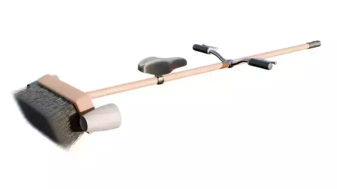 Broom Stick Bike 3D model
