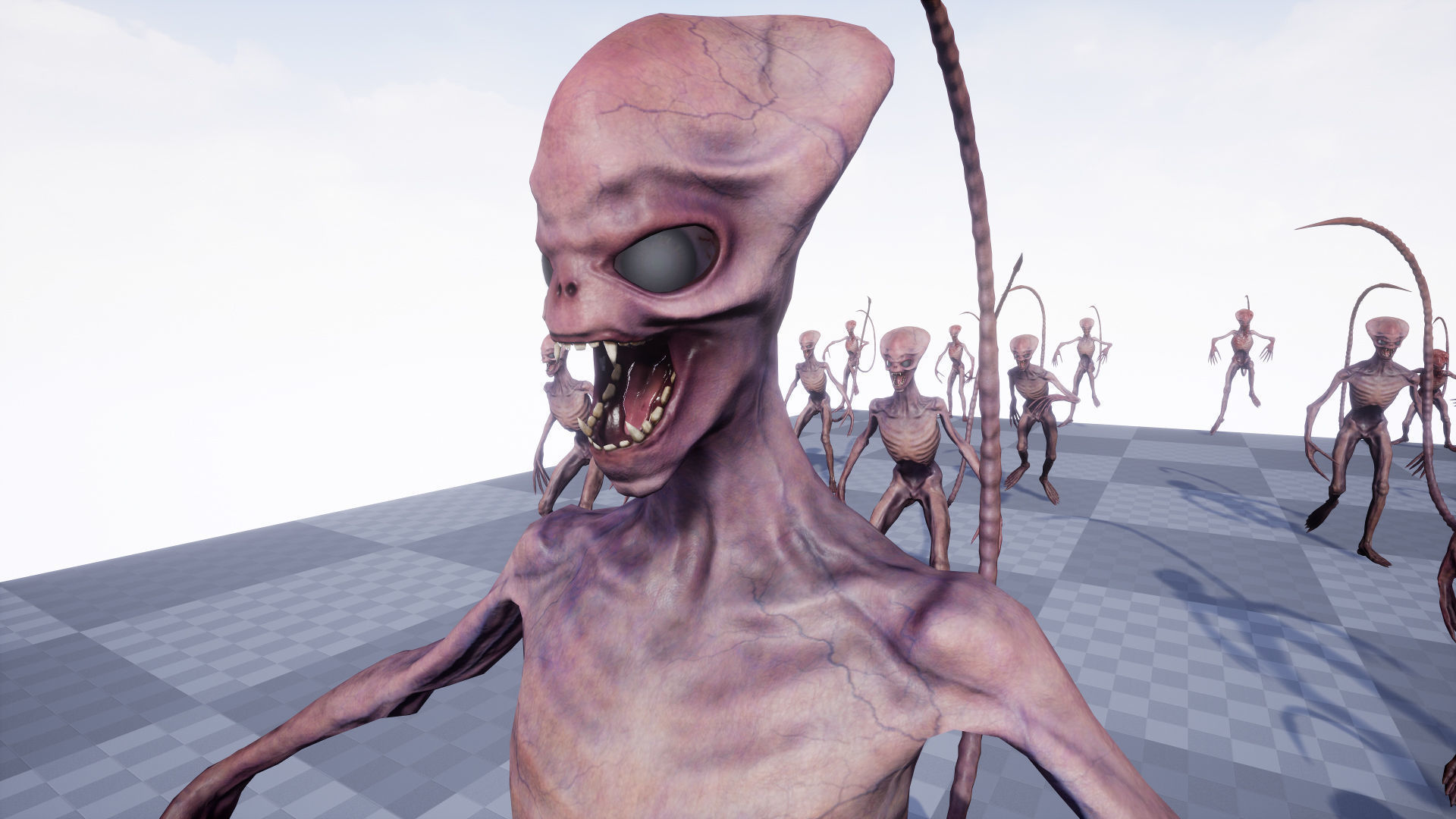 Alien 3 Low-poly 3D model_18
