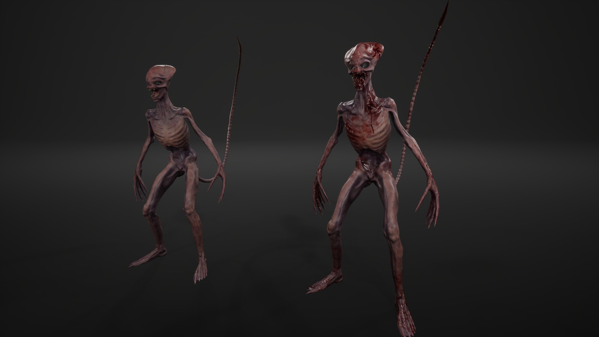 Alien 3 Low-poly 3D model_15