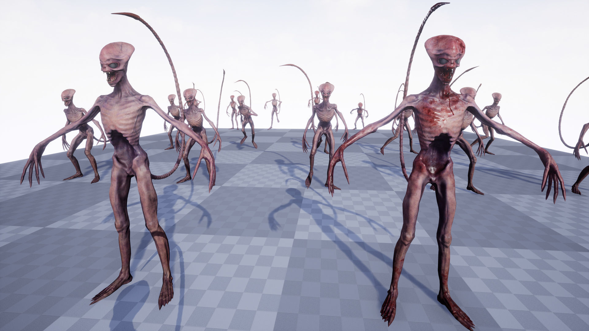 Alien 3 Low-poly 3D model_16