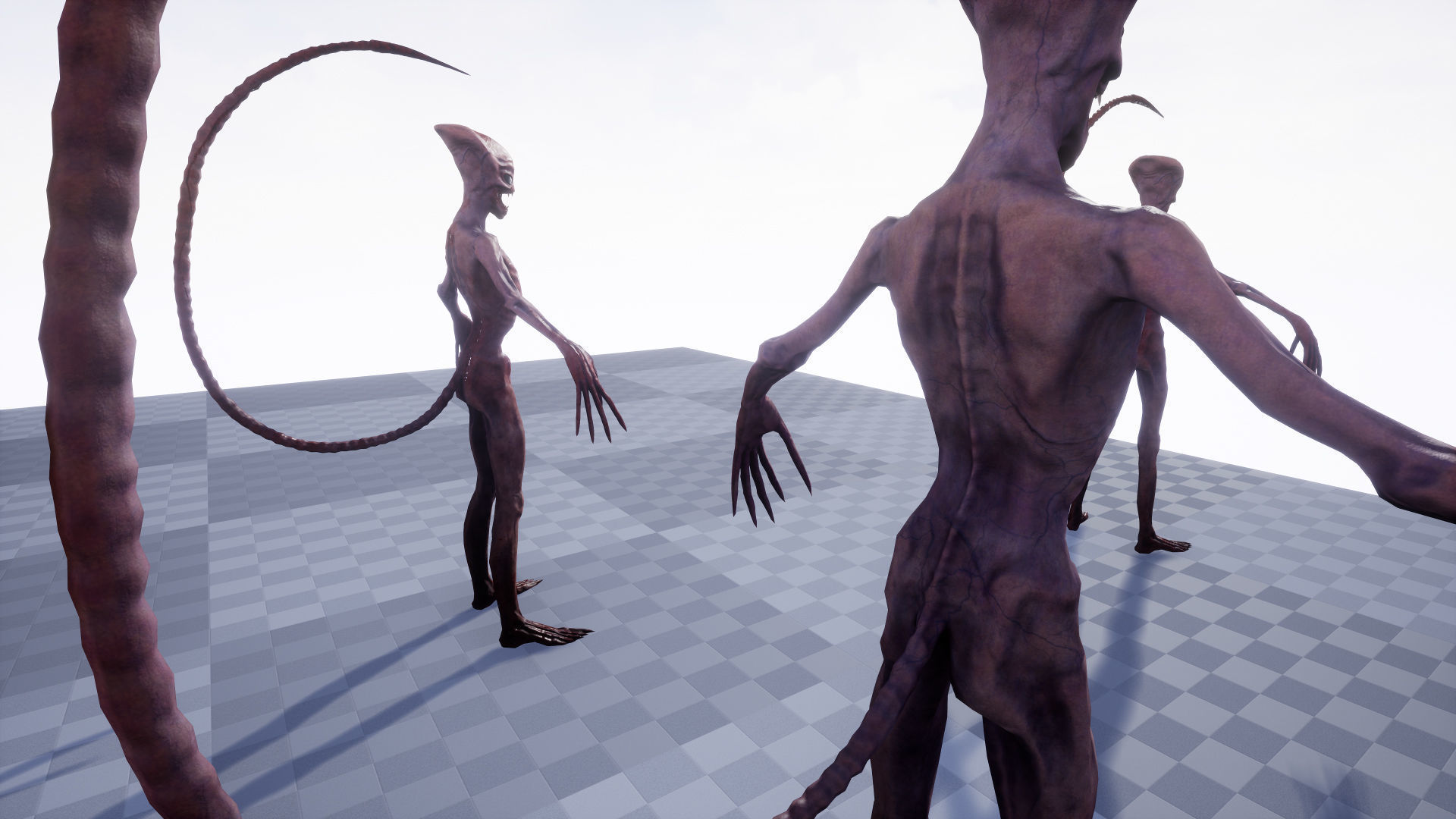 Alien 3 Low-poly 3D model_19