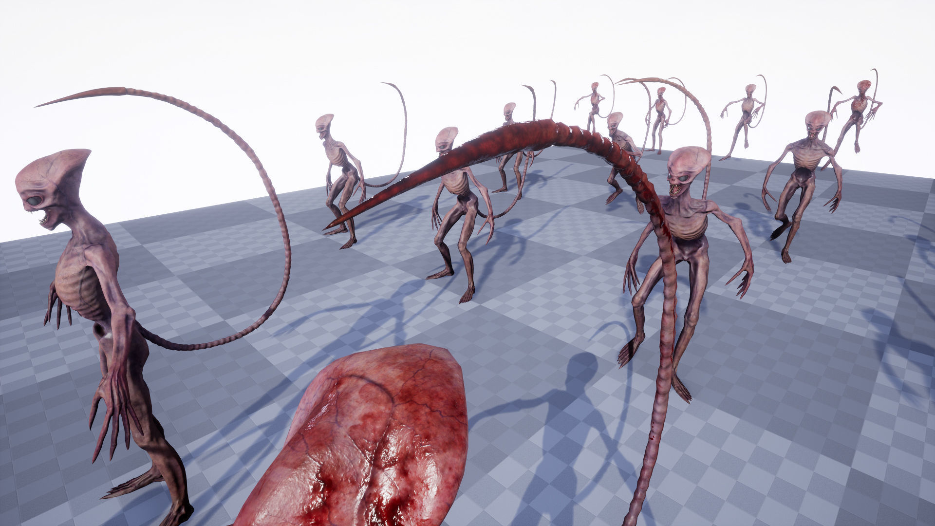 Alien 3 Low-poly 3D model_23