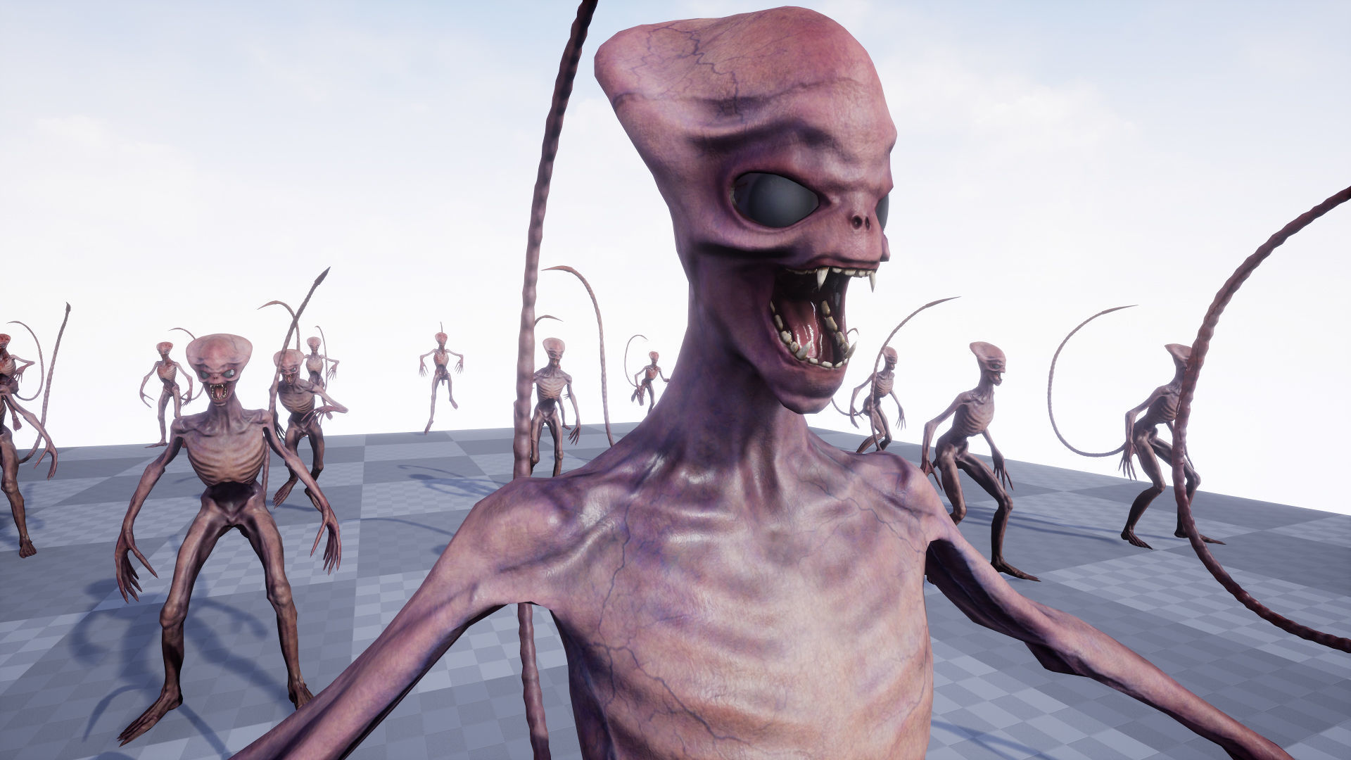 Alien 3 Low-poly 3D model_17