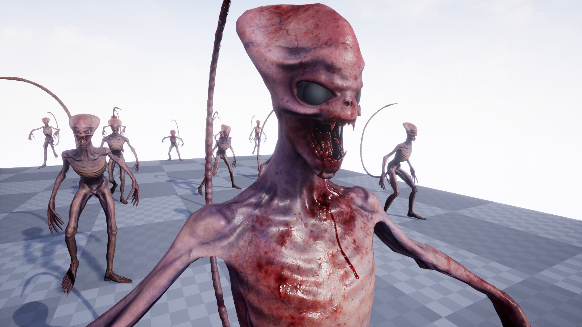 Alien 3 Low-poly 3D model_22