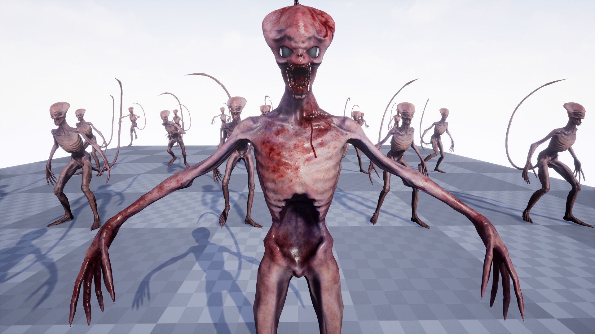 Alien 3 Low-poly 3D model_20