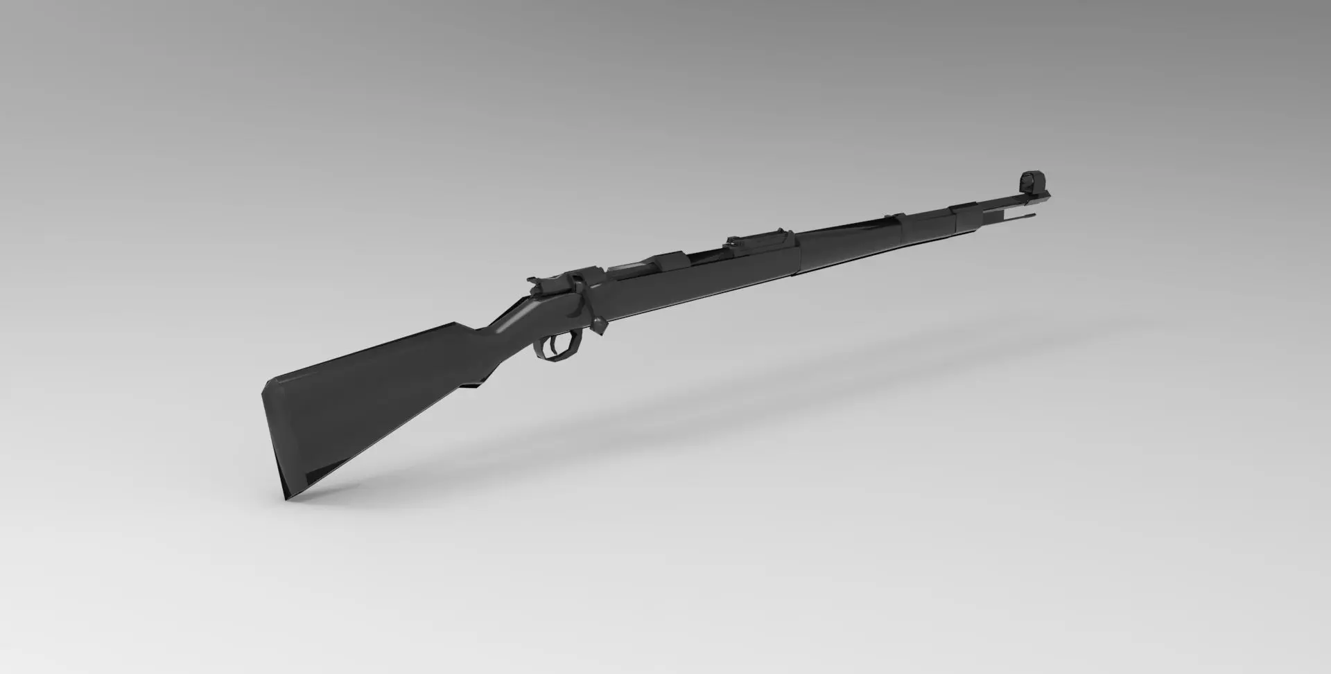 Karabiner 98k rifle 3D model_0