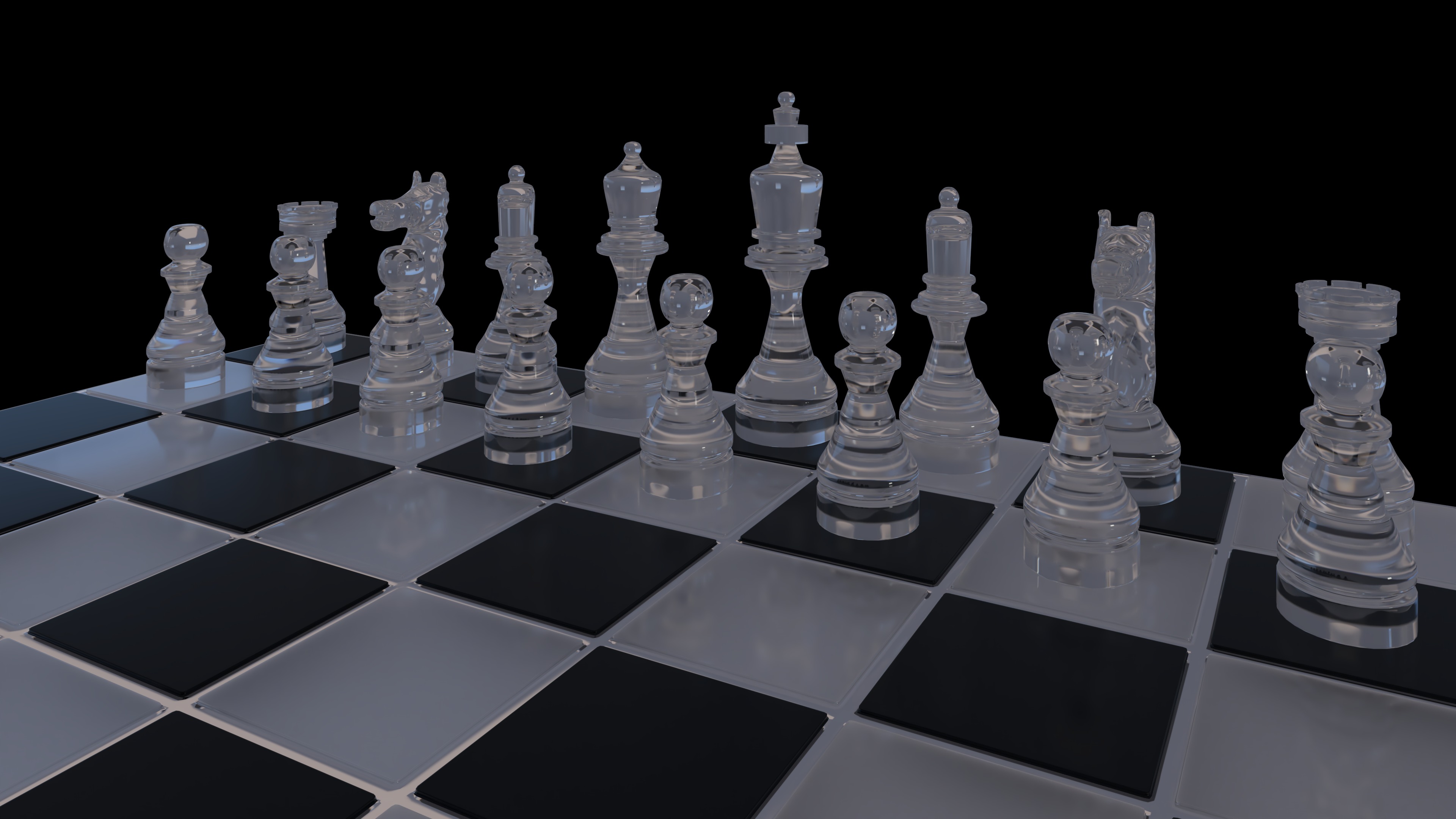 modern chessboard  3D model_2
