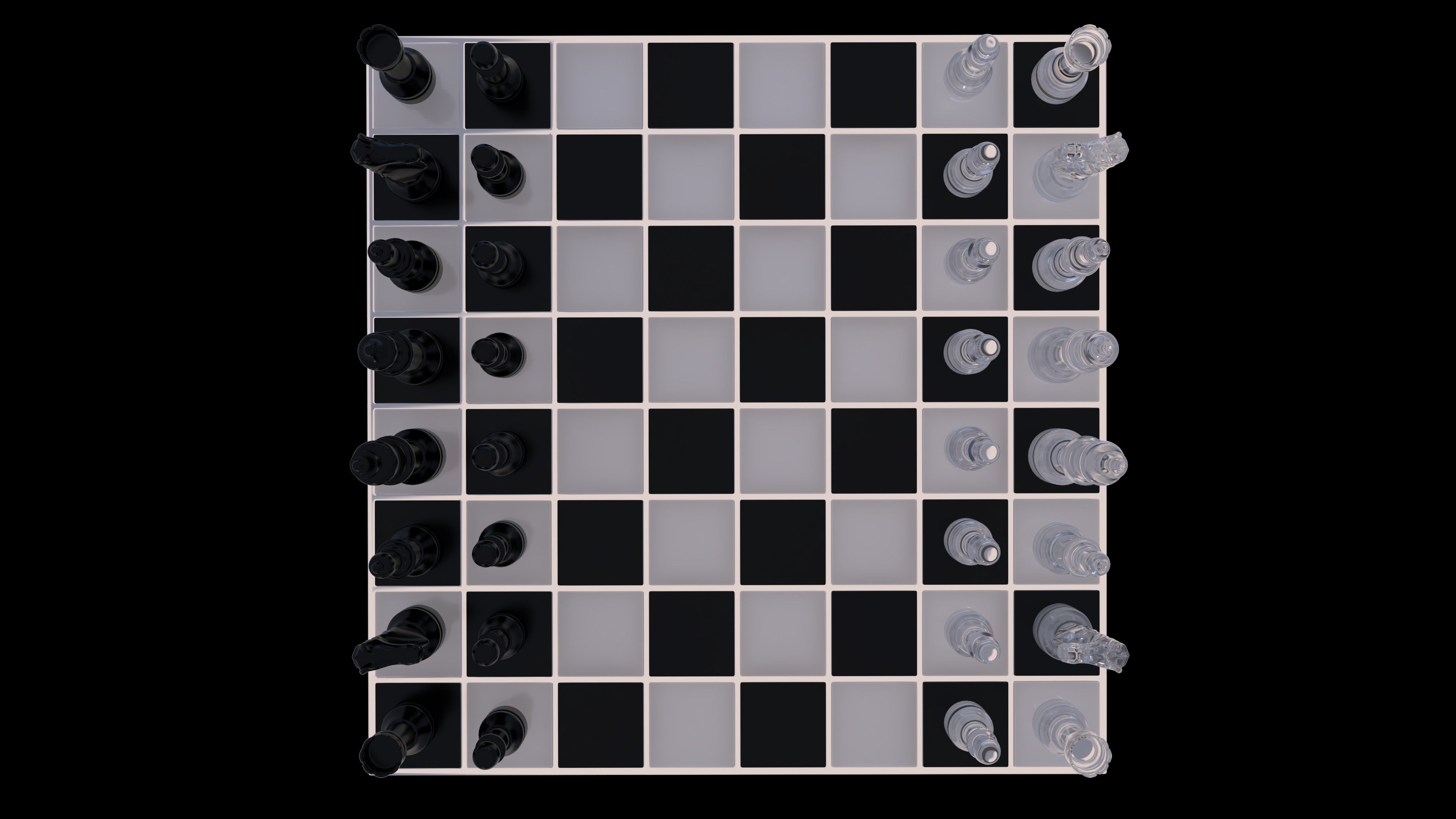 modern chessboard  3D model_1