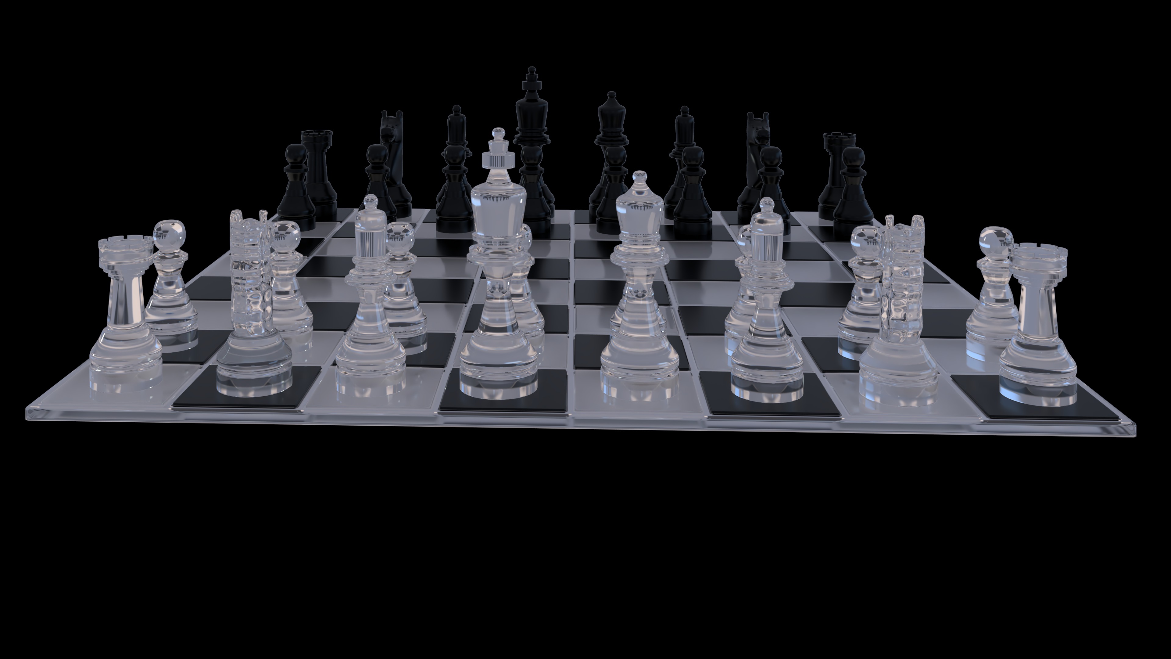 modern chessboard  3D model_3