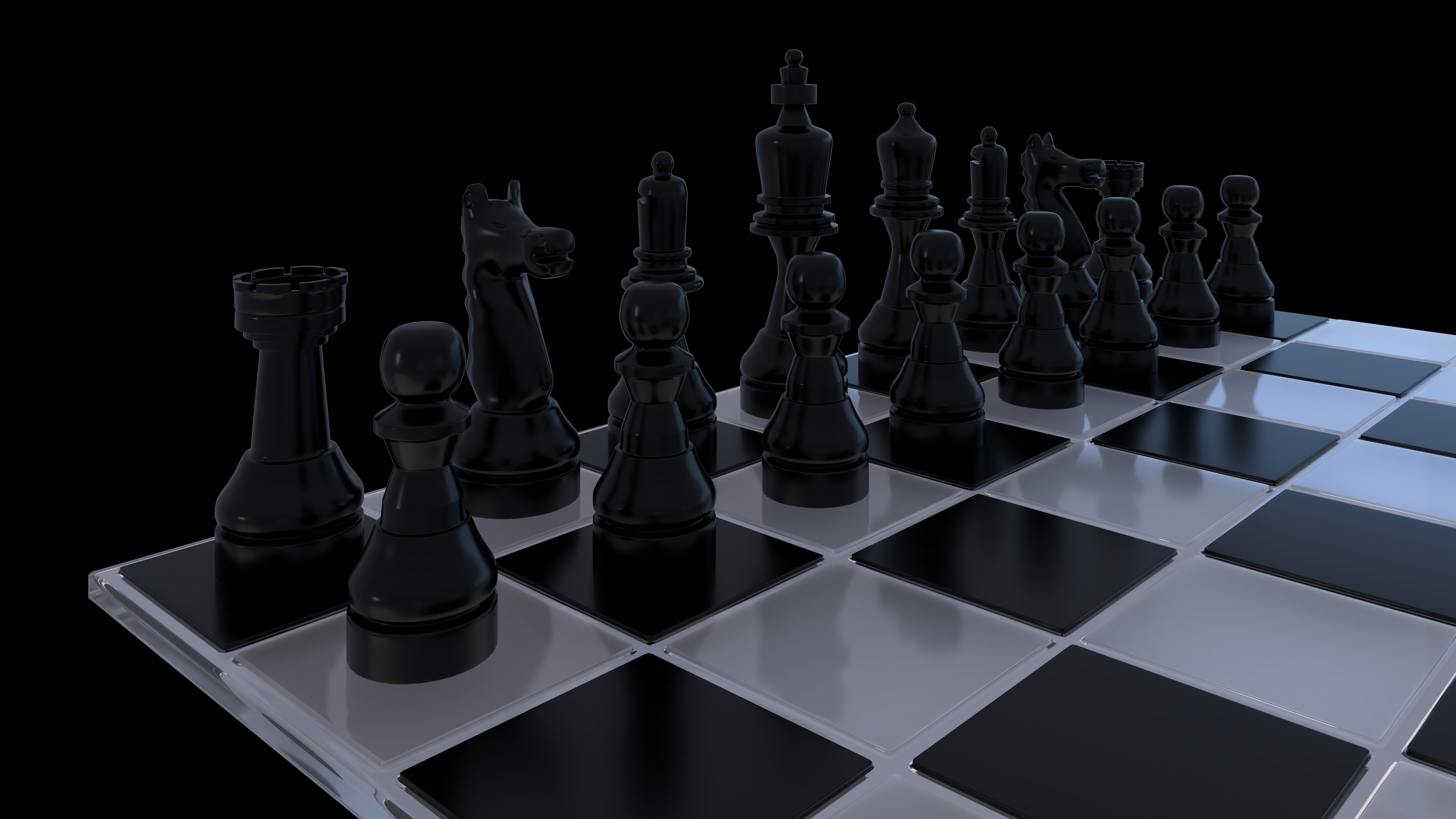 modern chessboard  3D model_5