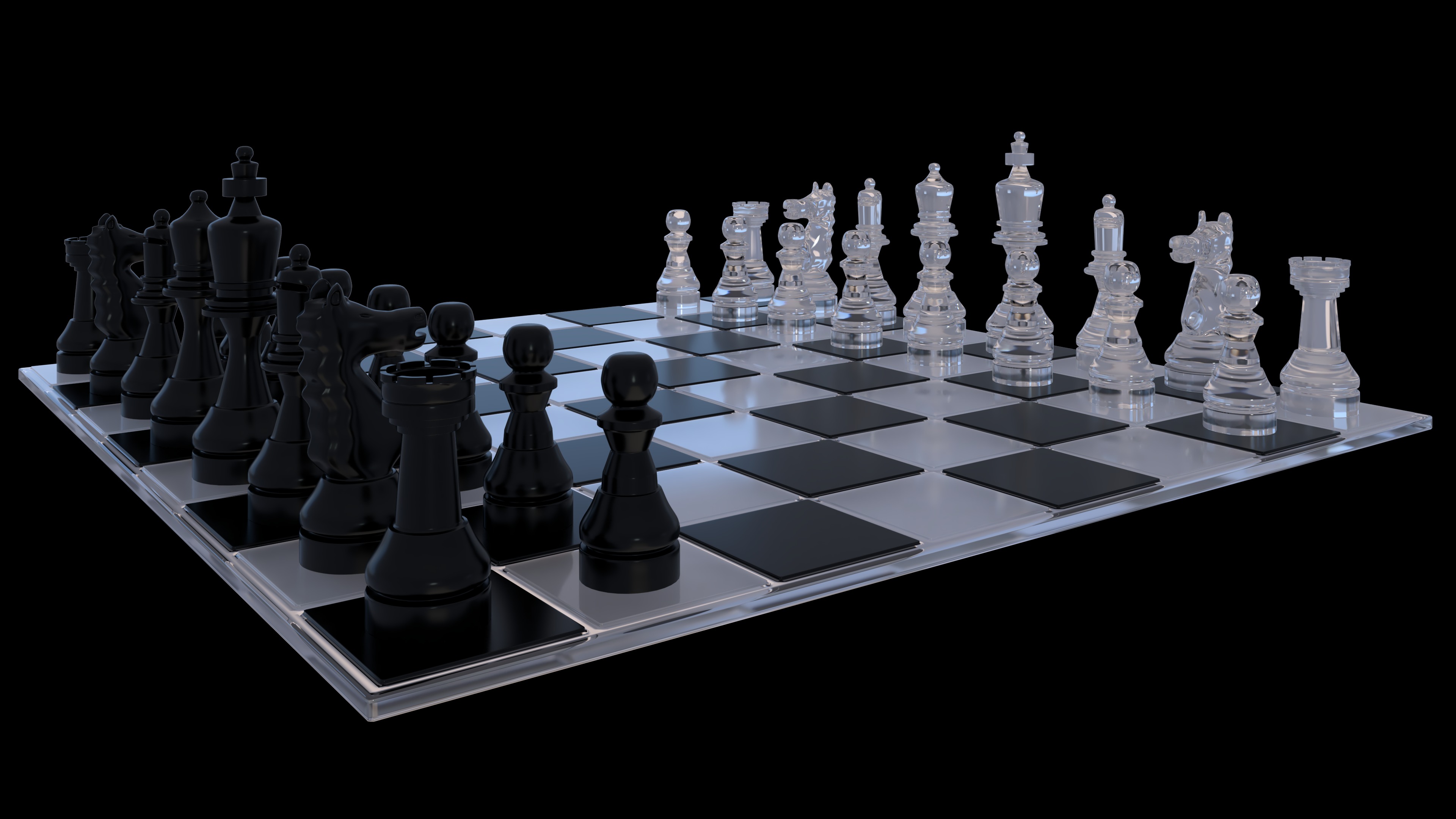 modern chessboard  3D model_4