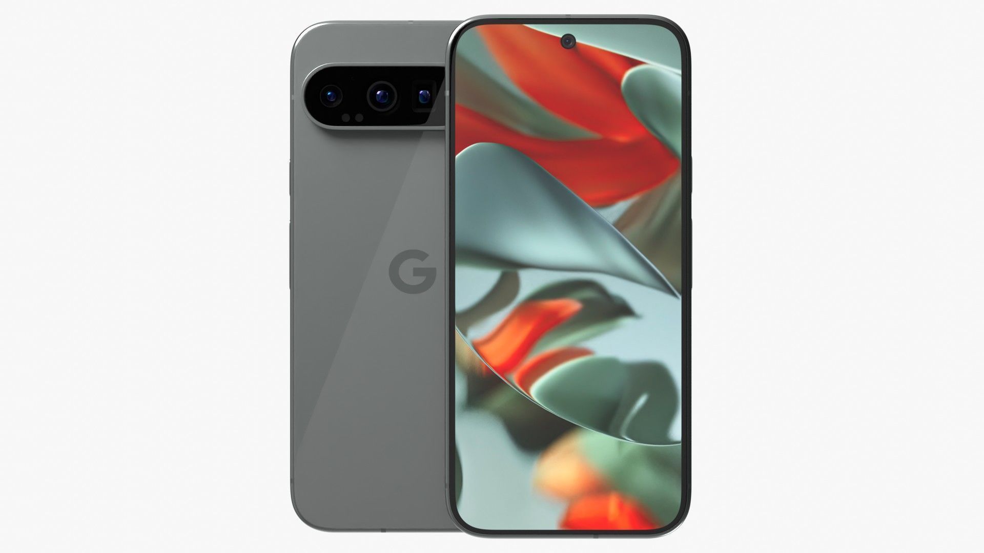 Google Pixel 9 Pro XL Hazel Low-poly 3D model_1