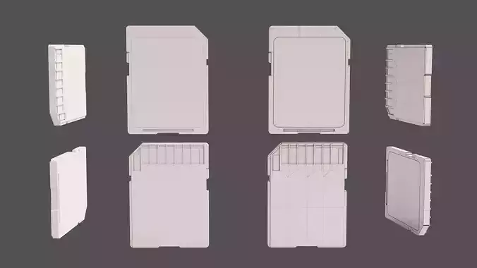SD Card -- built to scale