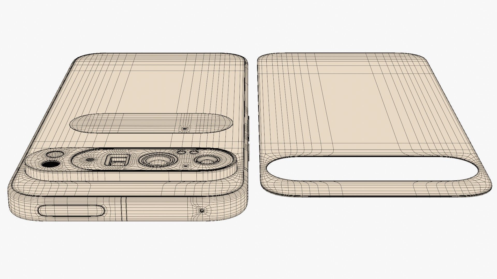 Google Pixel 9 Pro XL Porcelain Low-poly 3D model_17