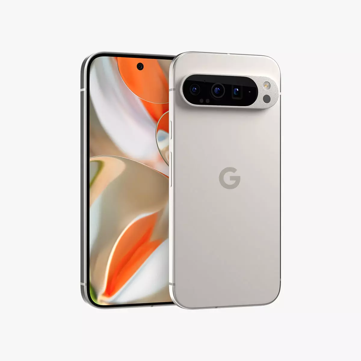 Google Pixel 9 Pro XL Porcelain Low-poly 3D model_0
