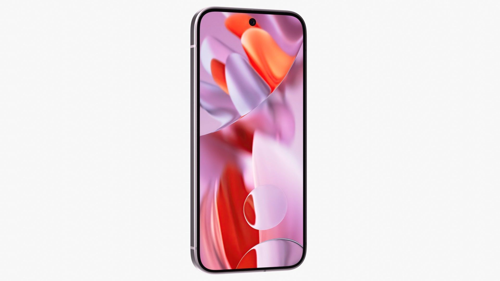Google Pixel 9 Pro XL Rose Quartz Low-poly 3D model_8