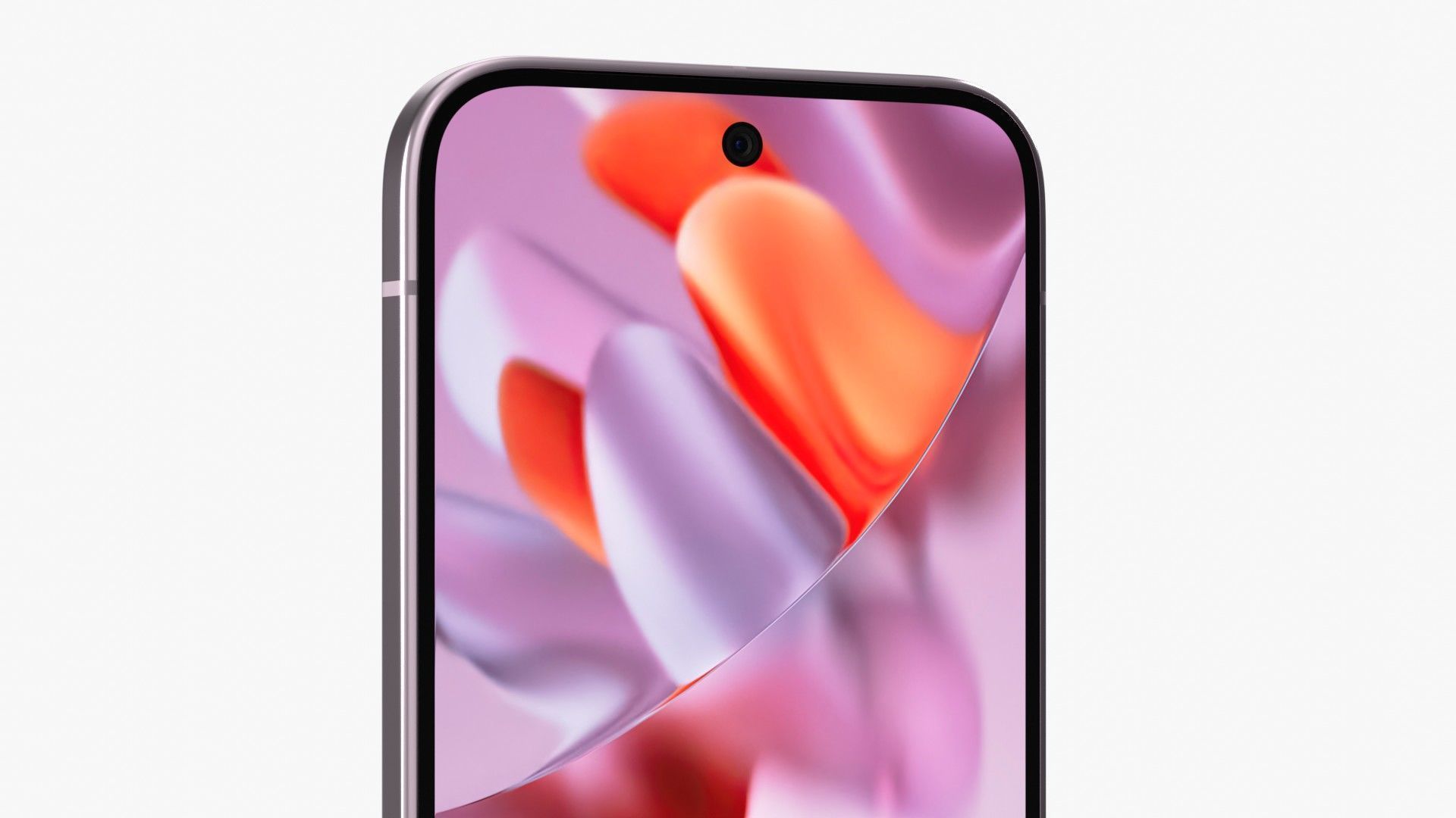 Google Pixel 9 Pro XL Rose Quartz Low-poly 3D model_6