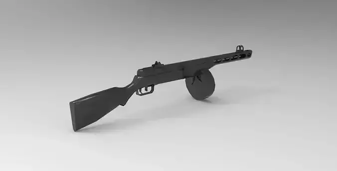 PPSh 41 submachine gun