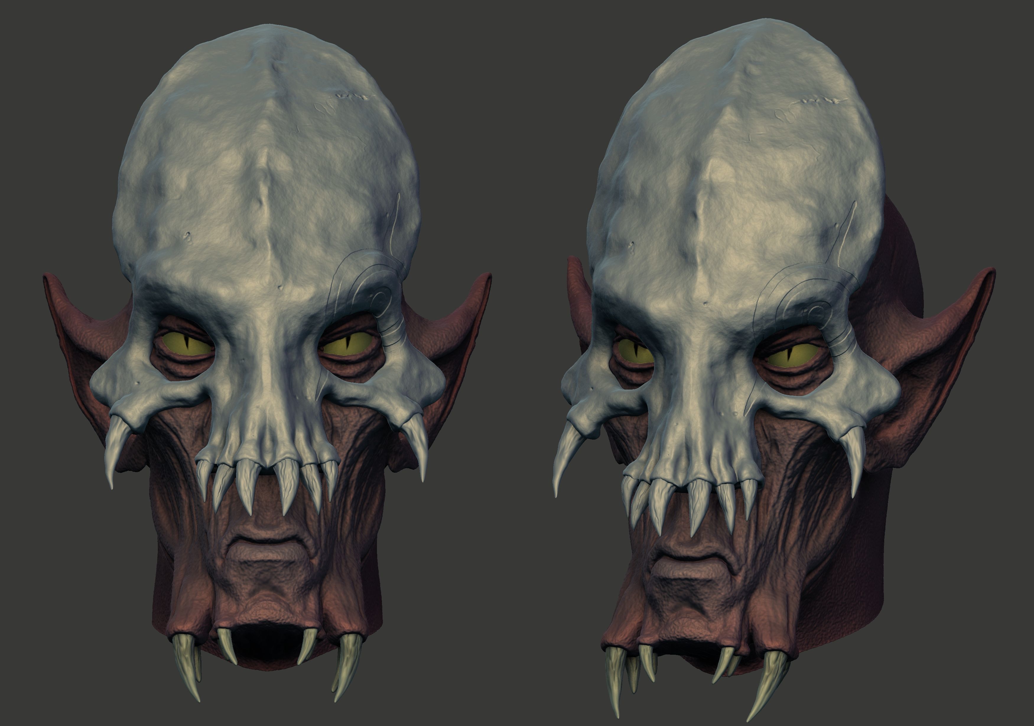 Grievous - Kaleesh Warlord Mask Only 3D print model_4