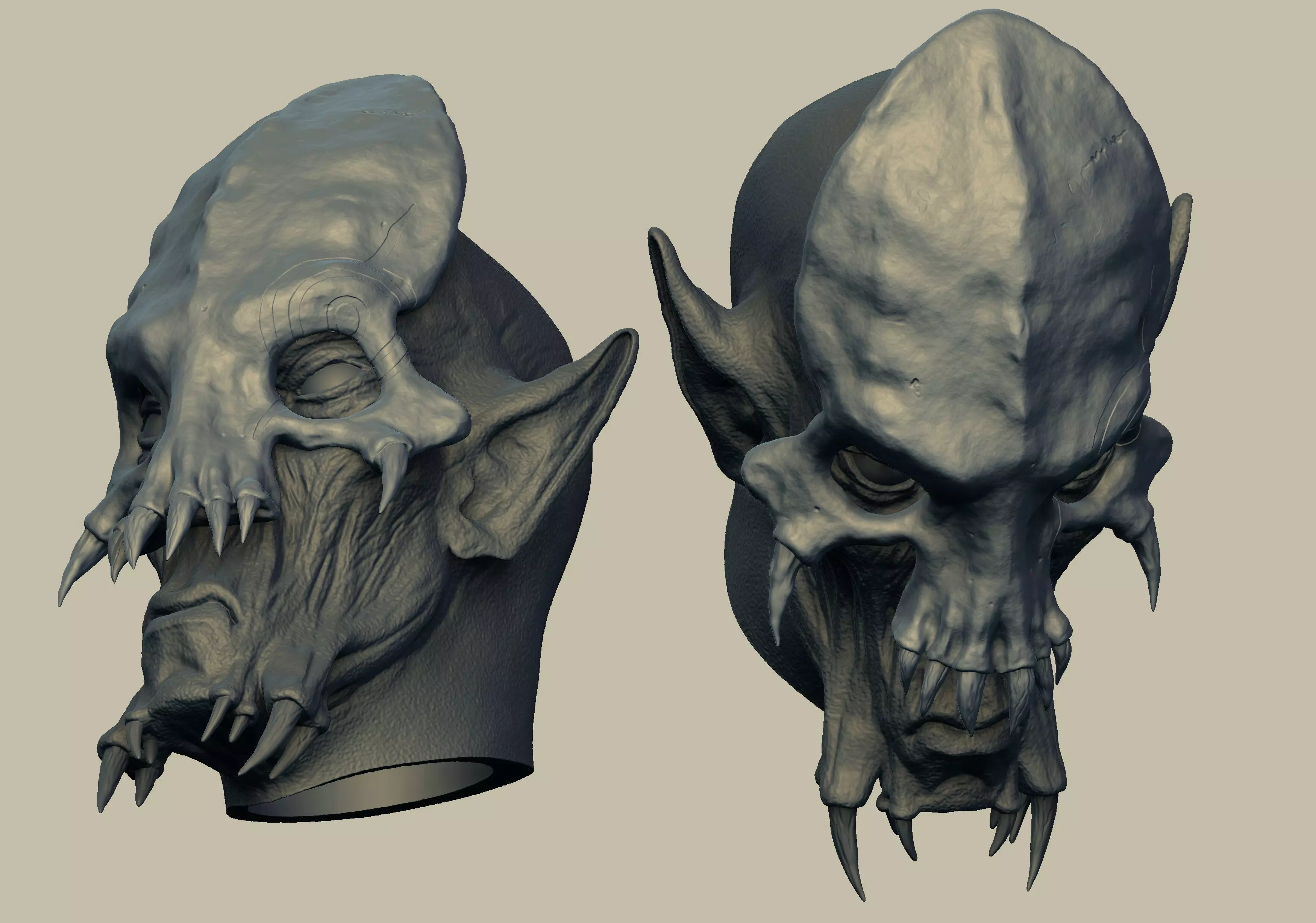 Grievous - Kaleesh Warlord Mask Only 3D print model_0