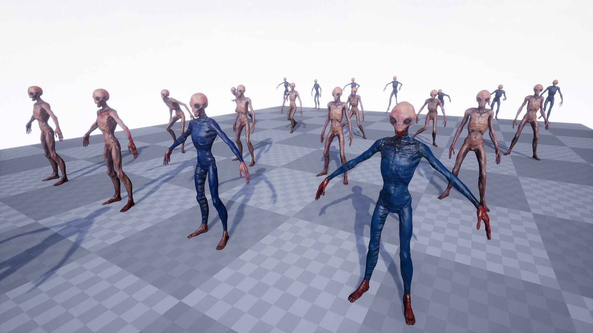 Alien 5 Man Low-poly 3D model_22