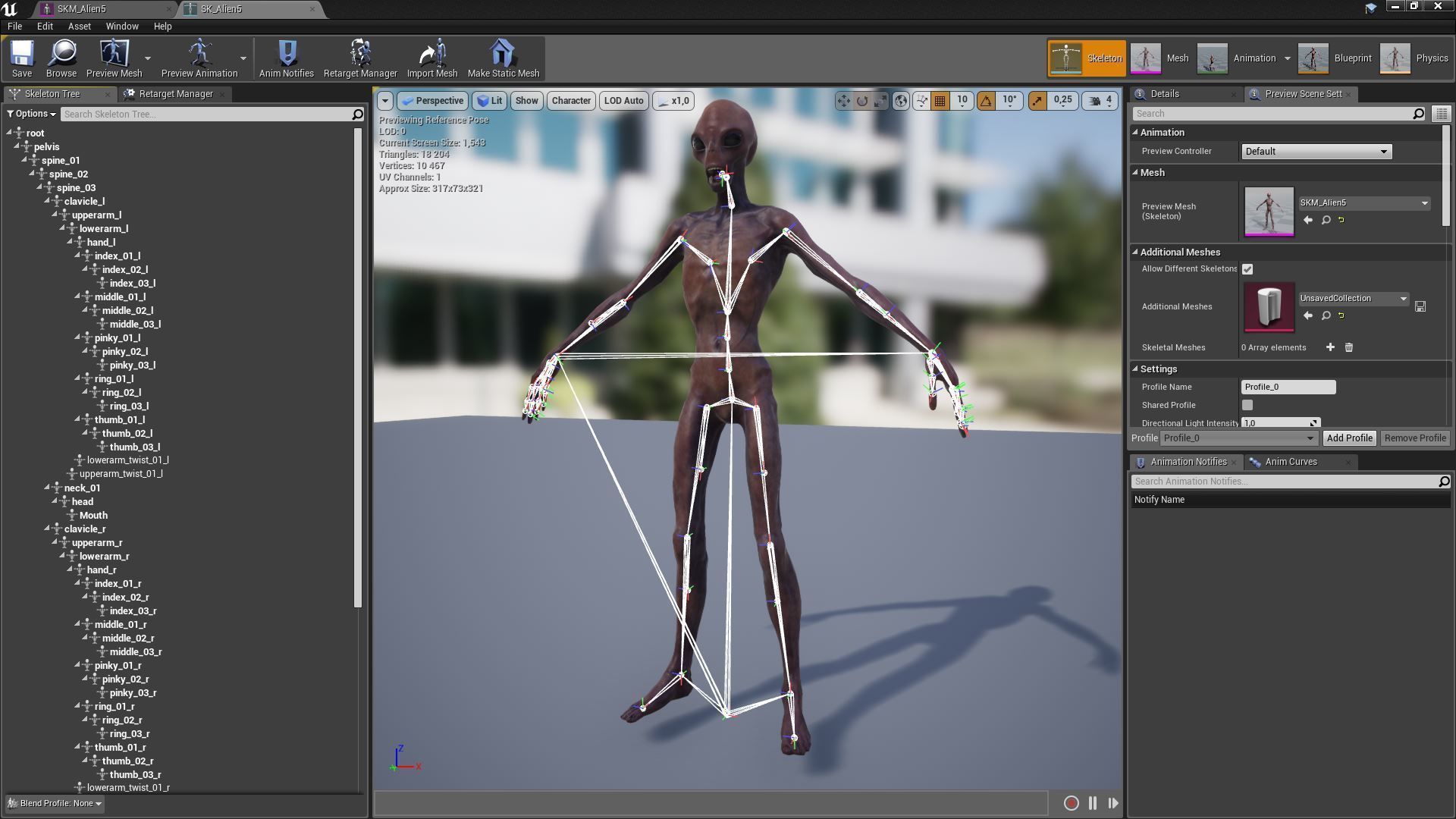 Alien 5 Man Low-poly 3D model_17