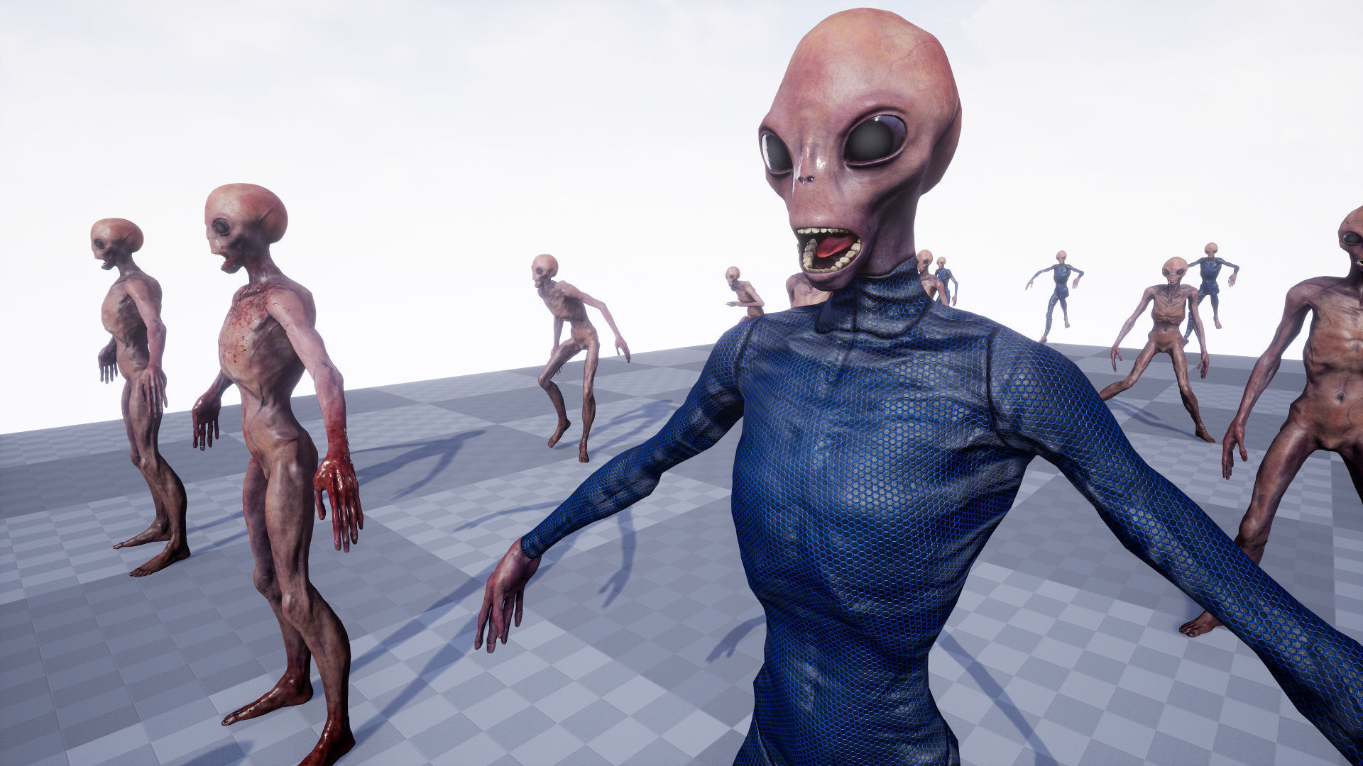 Alien 5 Man Low-poly 3D model_20