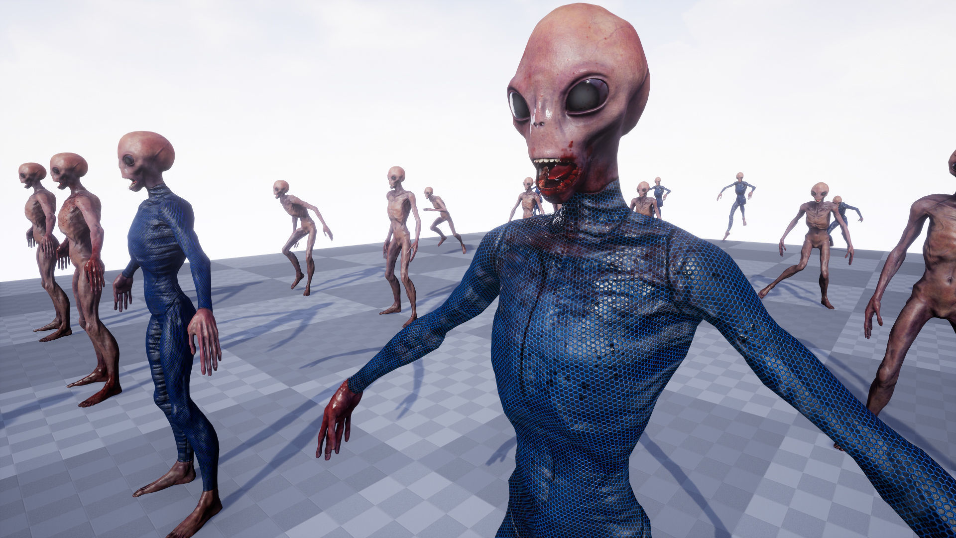 Alien 5 Man Low-poly 3D model_21