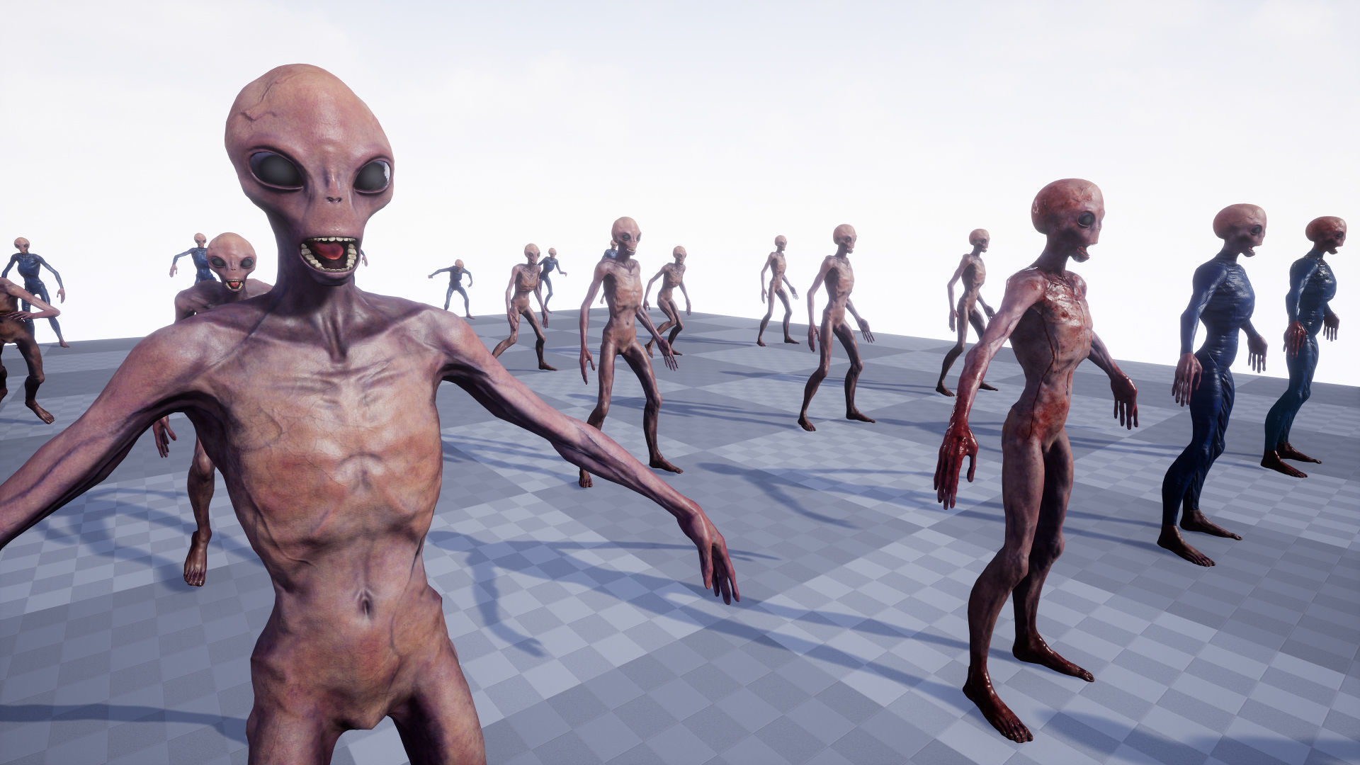 Alien 5 Man Low-poly 3D model_18