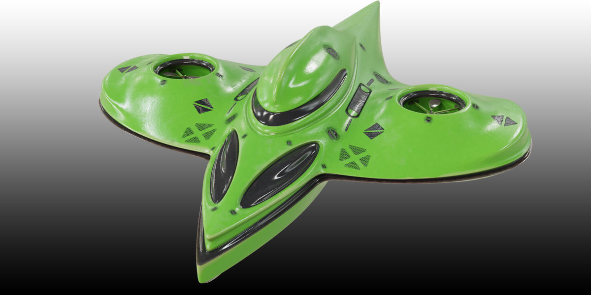 Underwater Drone Concept Low-poly 3D model_2