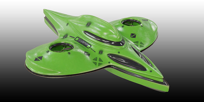 Underwater Drone Concept Low-poly 3D model