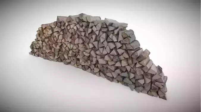 Pile of firewood - chopped stumps