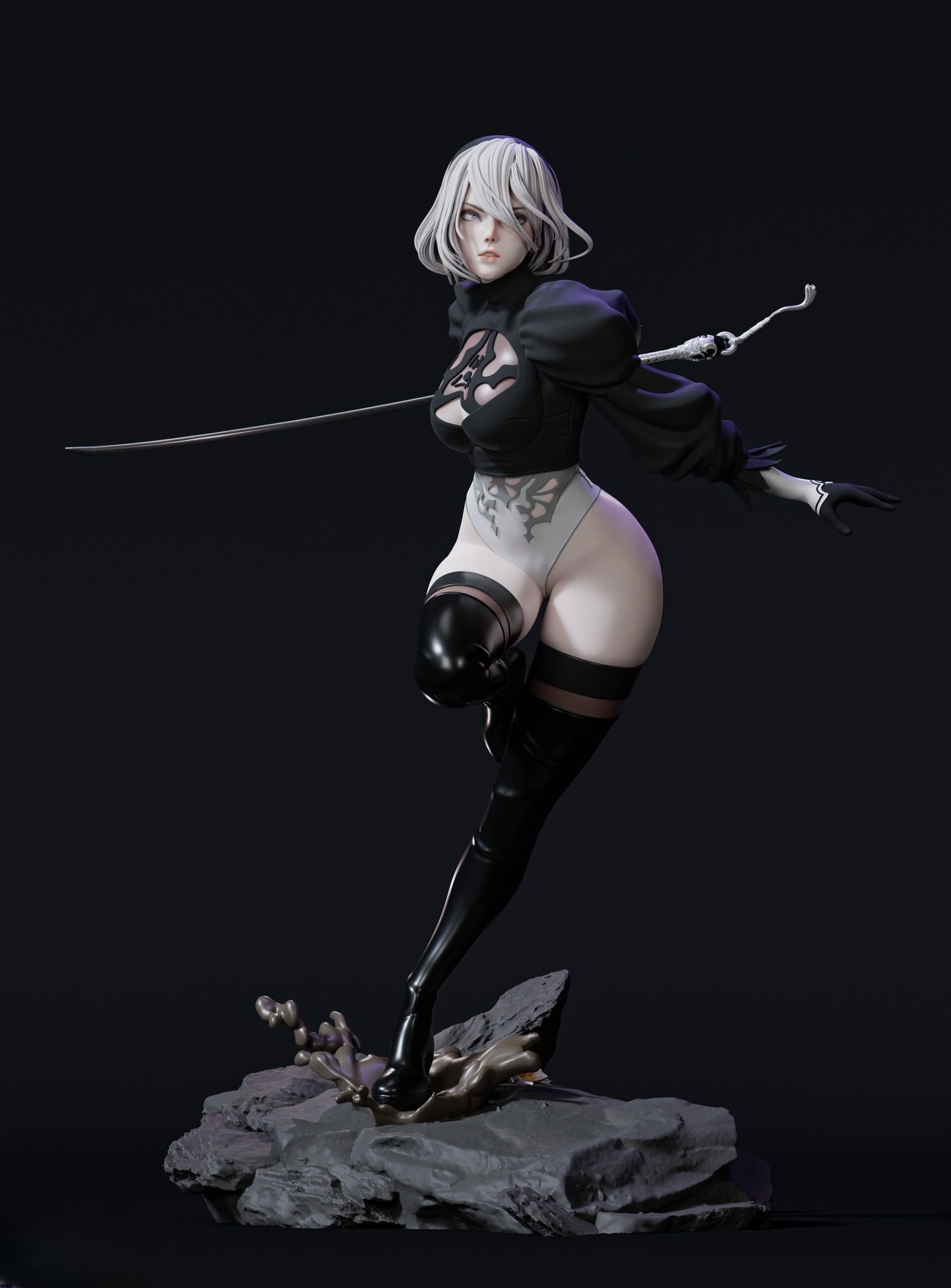 2b - Nier Automata 3D print model_3