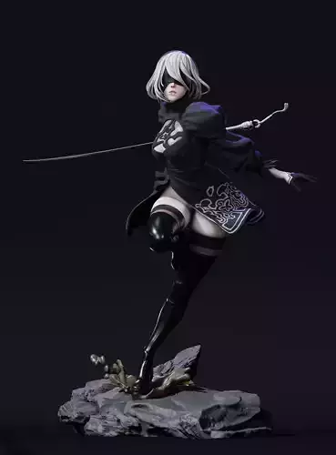 2b - Nier Automata 3D print model