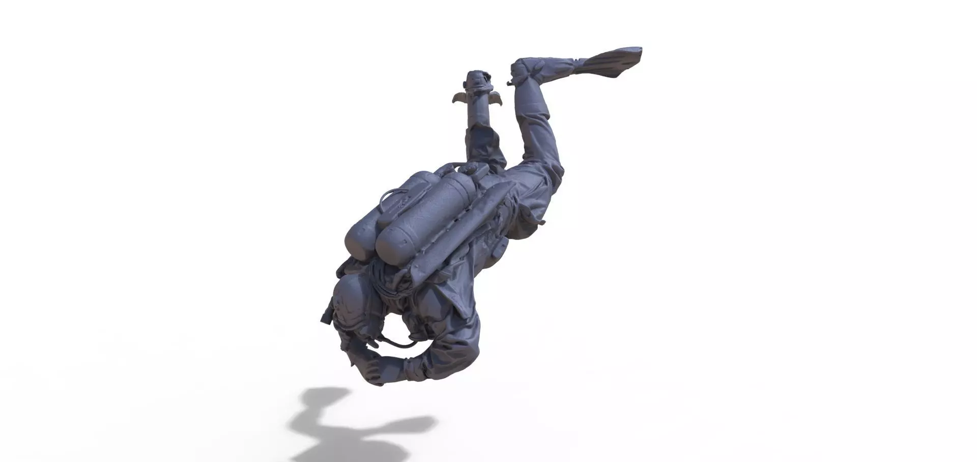 Diver Figurines Taucher Figur Schiffsmodell Diorama 3D print model