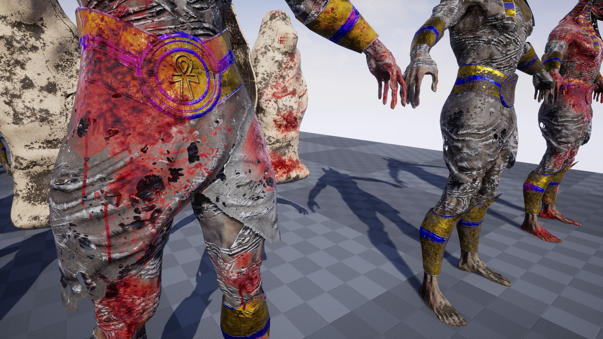 Mummy Anubis Low-poly 3D model_18