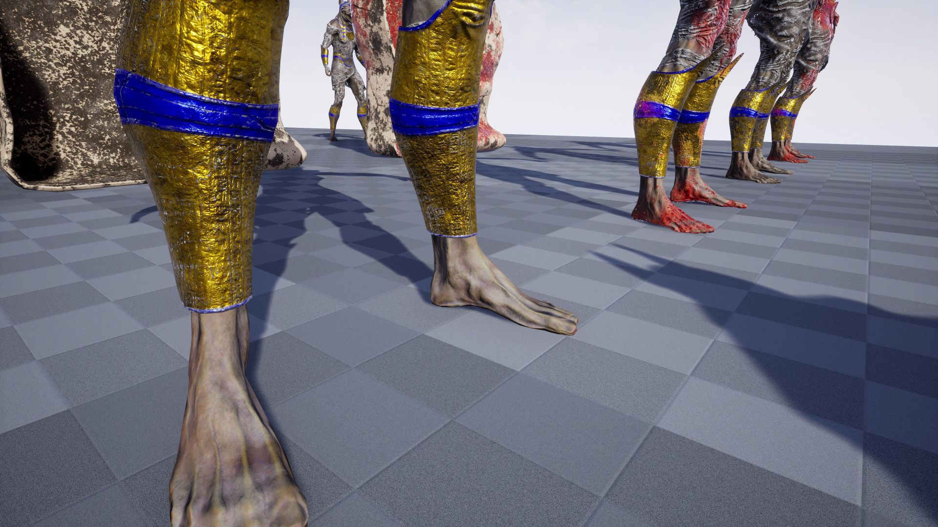 Mummy Anubis Low-poly 3D model_19