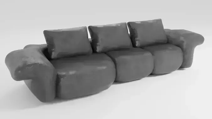 Soft sofa in a modern style