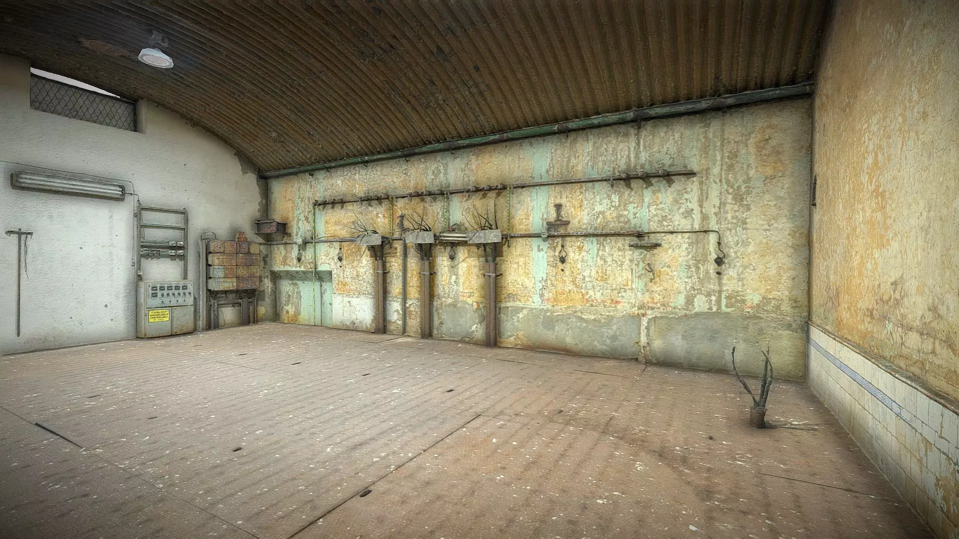 Abandoned electrical switchboard room 3D model